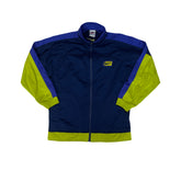 Vintage 90s Nike Men's Blue/Green Track Jacket Zip-Up Size Small